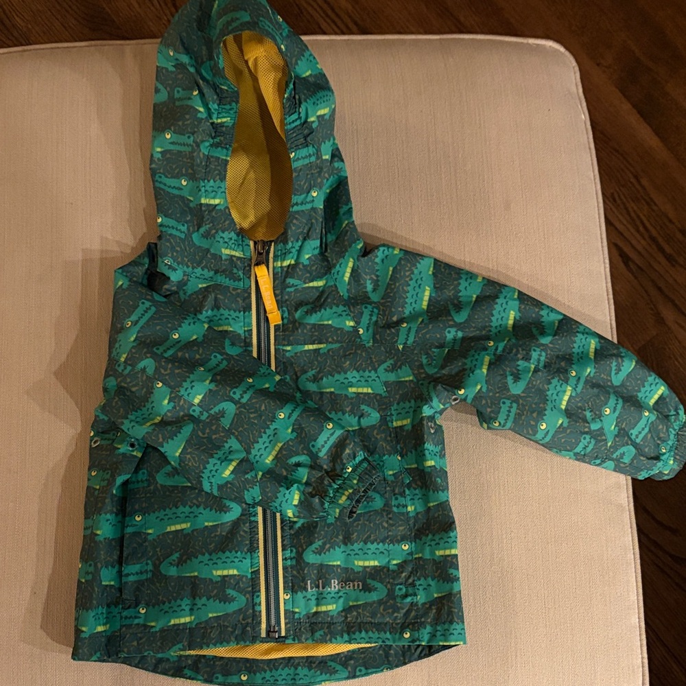 L.L. Bean Kids' Teal Alligator Raincoat